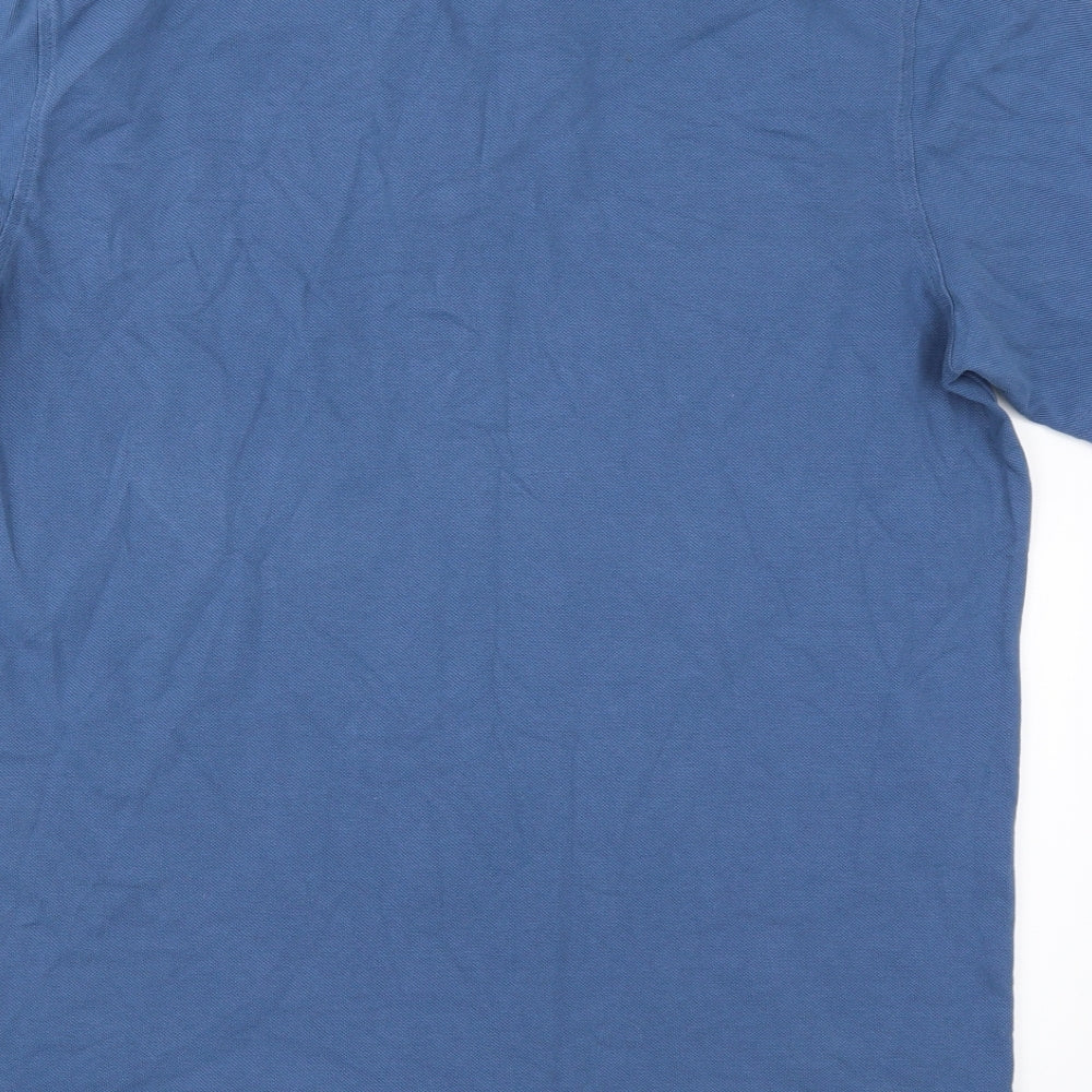 Lands end Mens Blue    Polo Size L