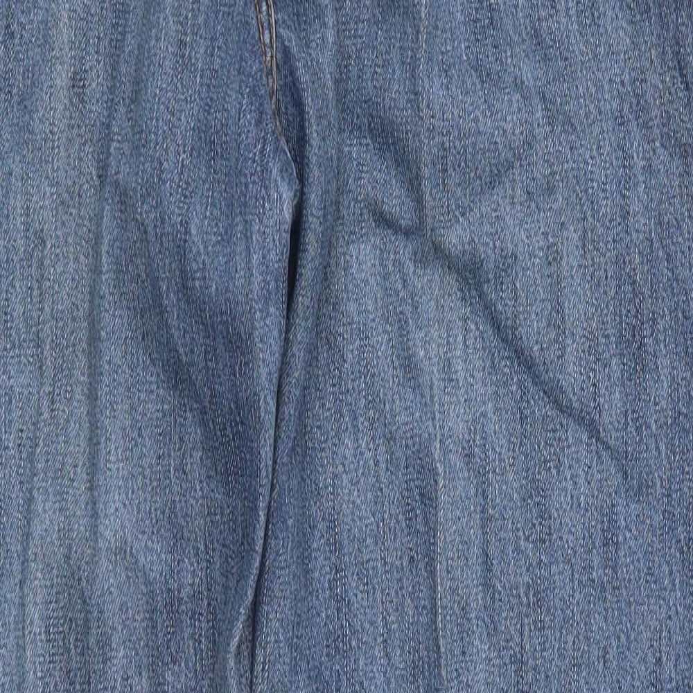 Lands End Mens Blue  Denim Straight Jeans Size 40 L30 in