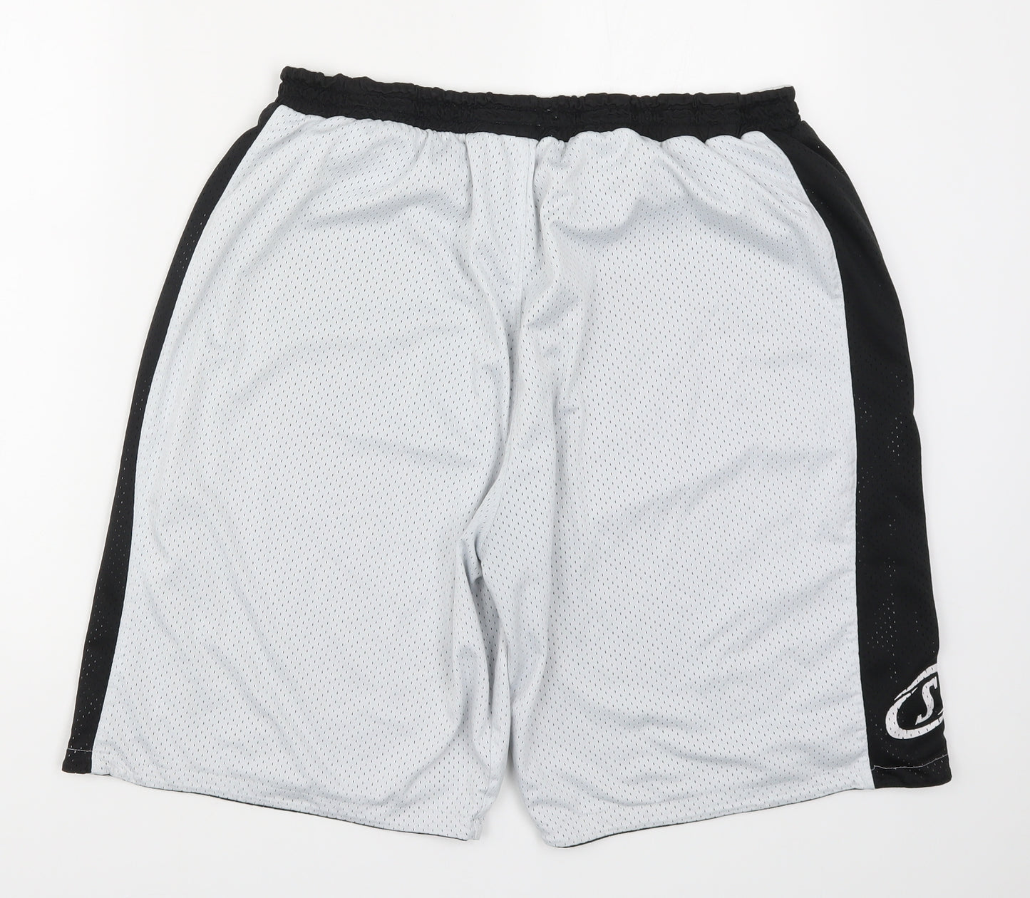 Spalding Mens White   Athletic Shorts Size 2XL - Logo