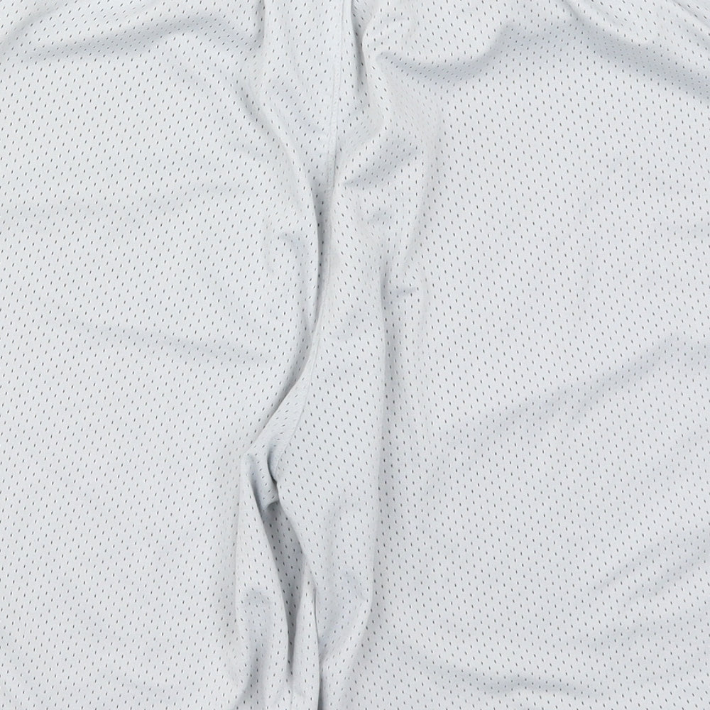 Spalding Mens White   Athletic Shorts Size 2XL - Logo