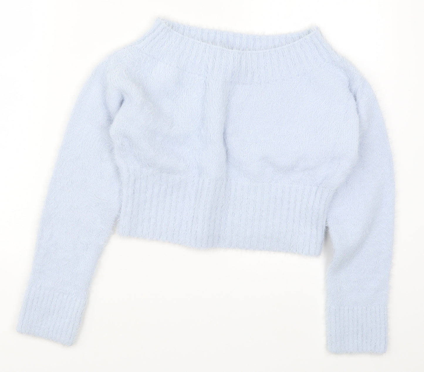 New Look Girls Blue  Knit Pullover Jumper Size 10-11 Years