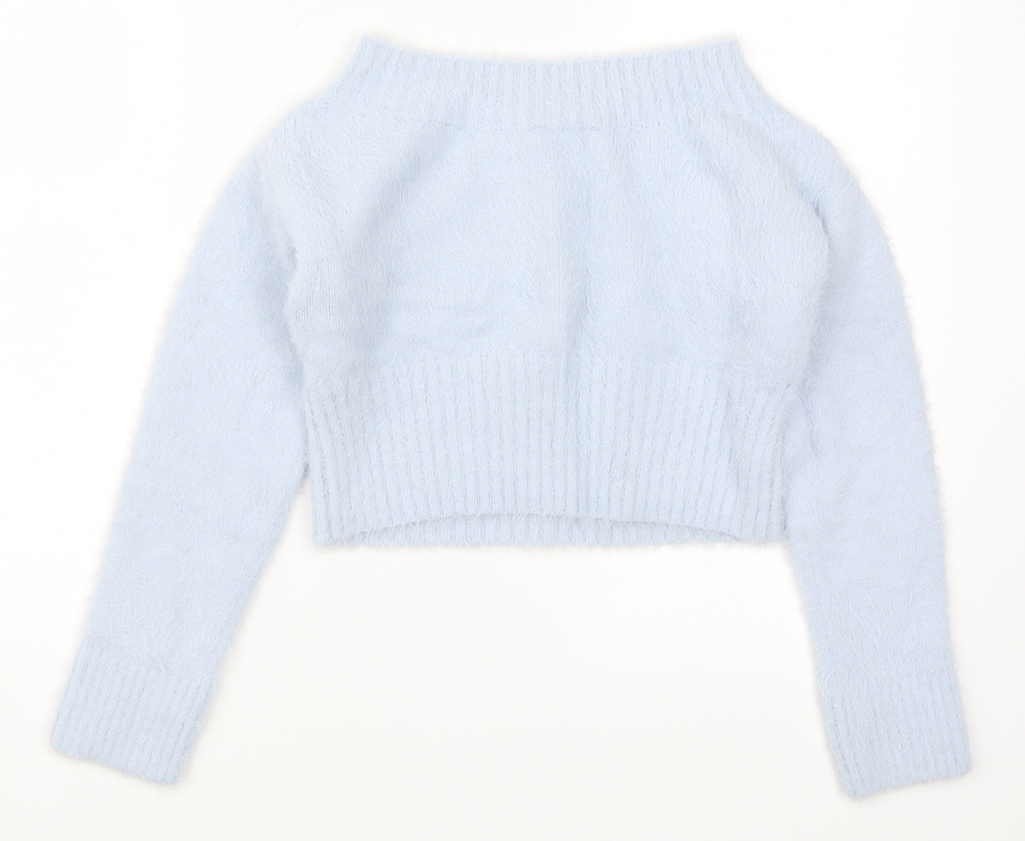 New Look Girls Blue  Knit Pullover Jumper Size 10-11 Years