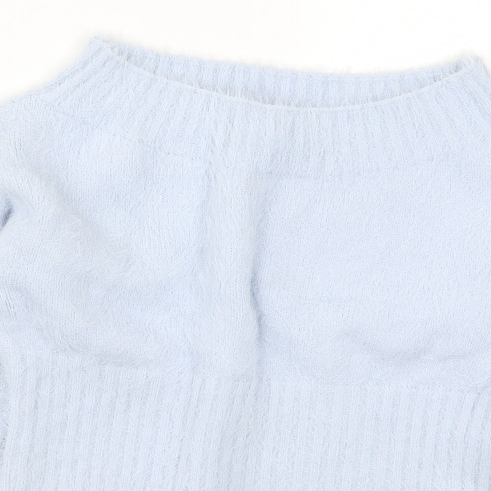New Look Girls Blue  Knit Pullover Jumper Size 10-11 Years