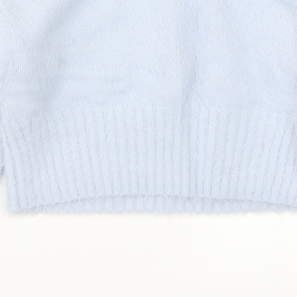 New Look Girls Blue  Knit Pullover Jumper Size 10-11 Years