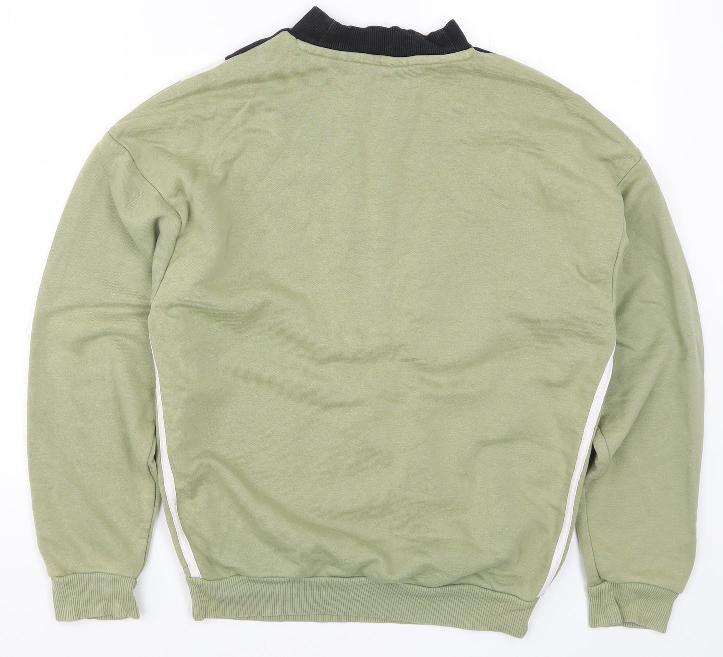 adidas Womens Green Colourblock  Pullover Sweatshirt Size 6
