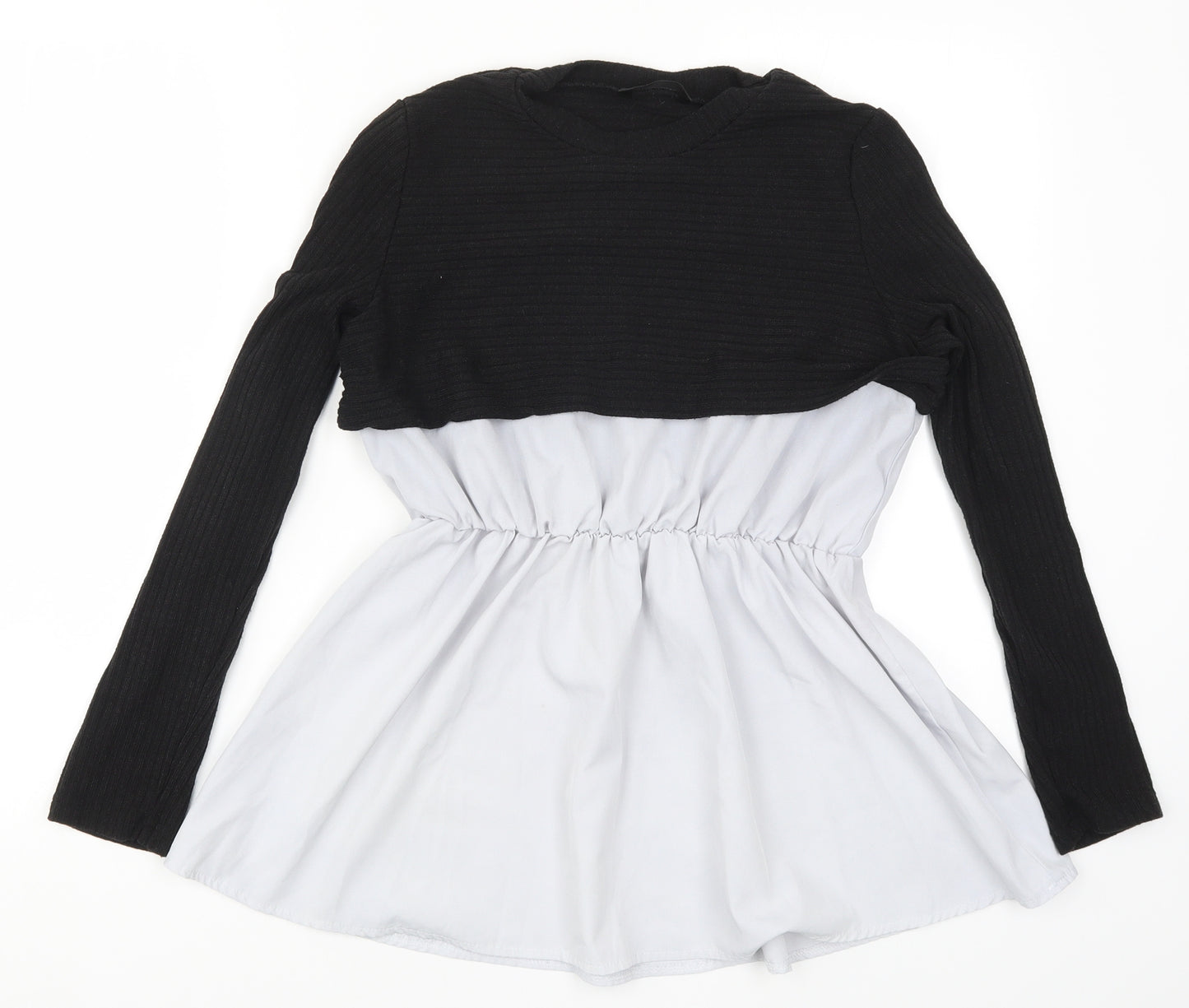 SheIn Womens Black   Basic Blouse Size S  - Grey