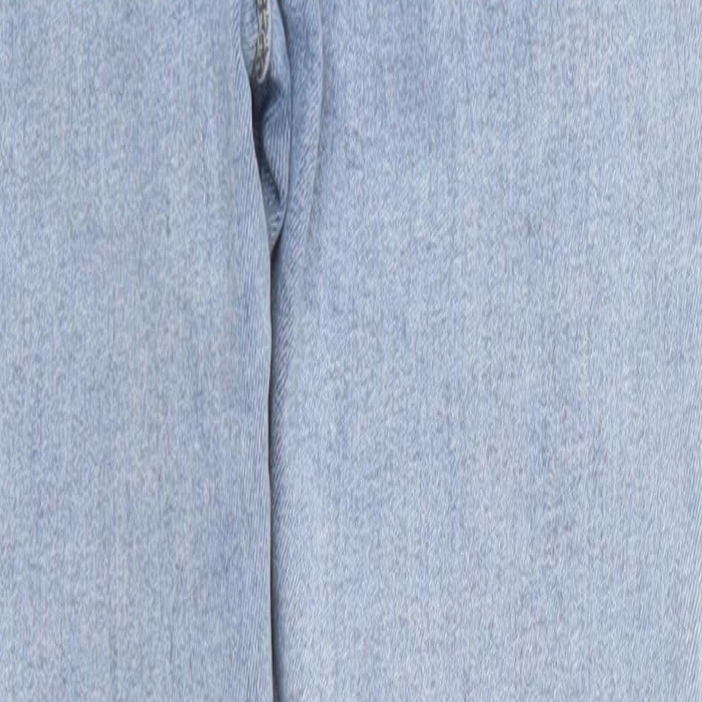 PRETTYLITTLETHING Womens Blue  Denim Skinny Jeans Size 10 L26 in