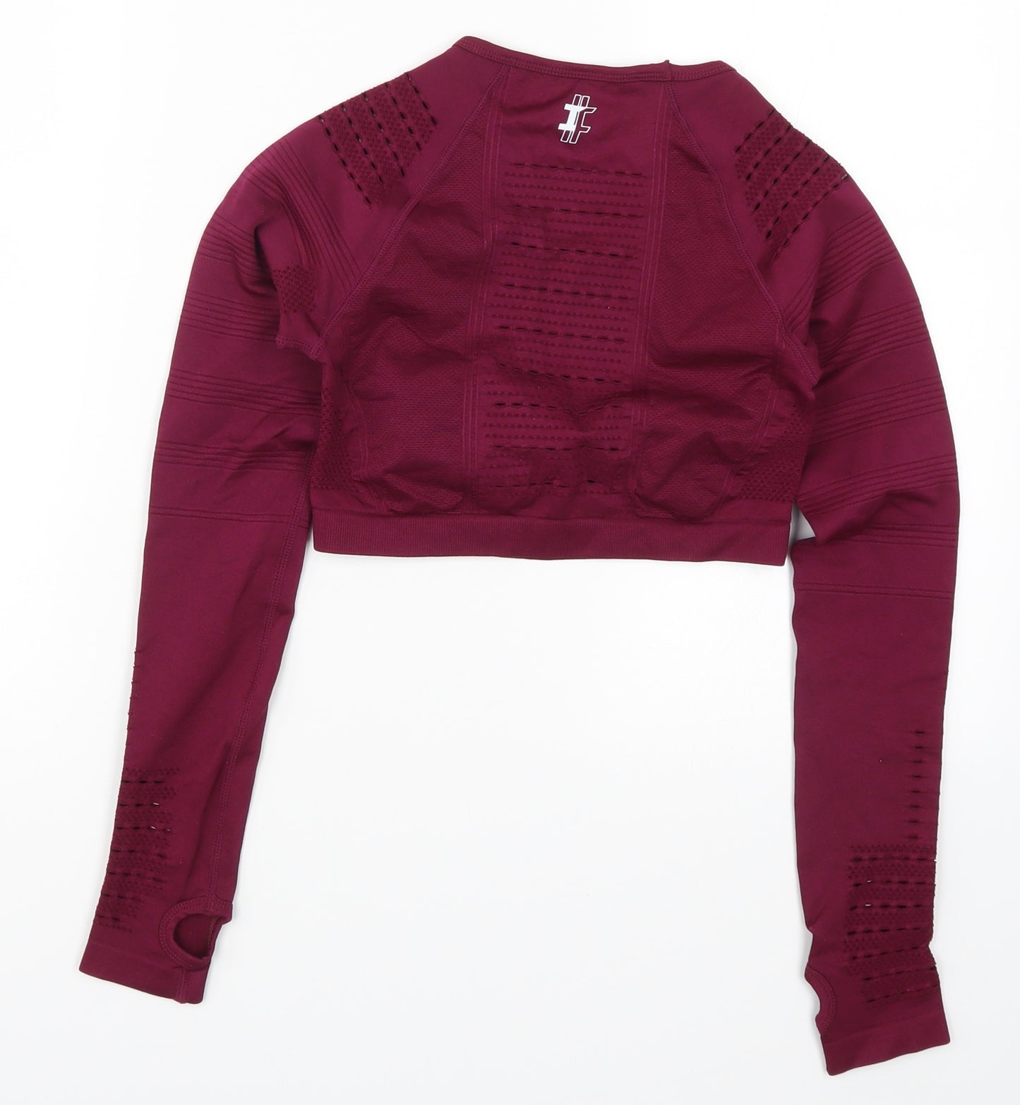 Instafit Womens Pink   Cropped T-Shirt Size S