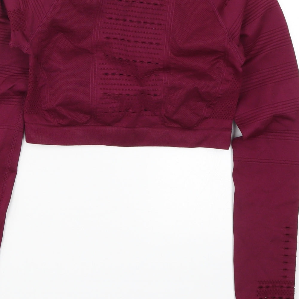 Instafit Womens Pink   Cropped T-Shirt Size S
