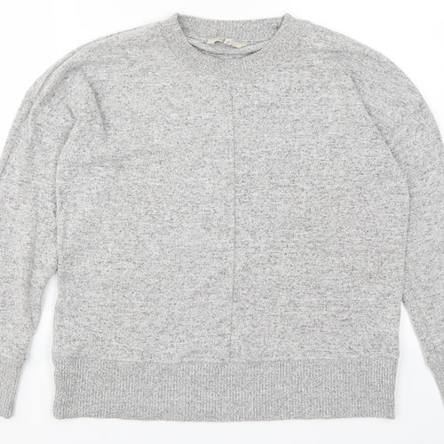 Nex Womens Grey  Knit Pullover Jumper Size 14