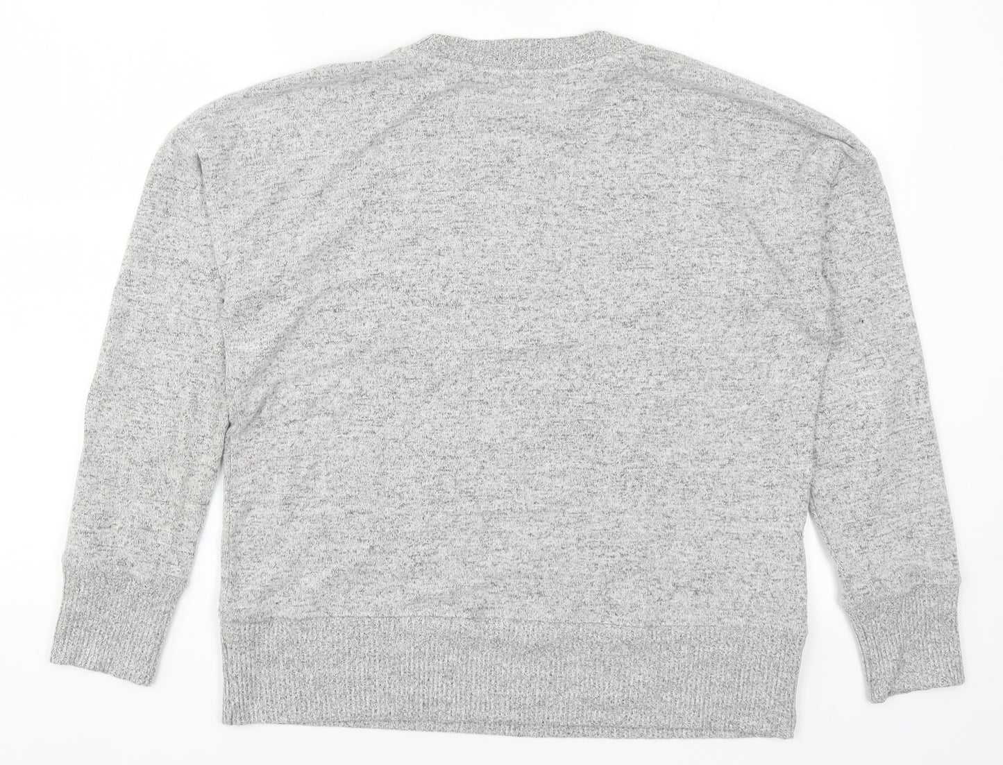 Nex Womens Grey  Knit Pullover Jumper Size 14