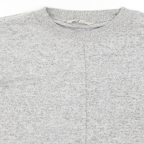 Nex Womens Grey  Knit Pullover Jumper Size 14