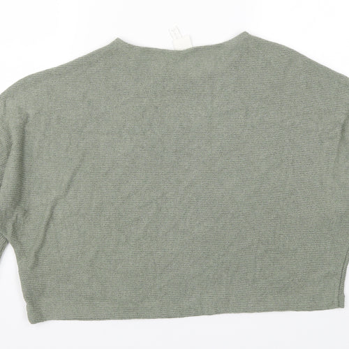 H&M Womens Green  Knit Pullover Jumper Size M