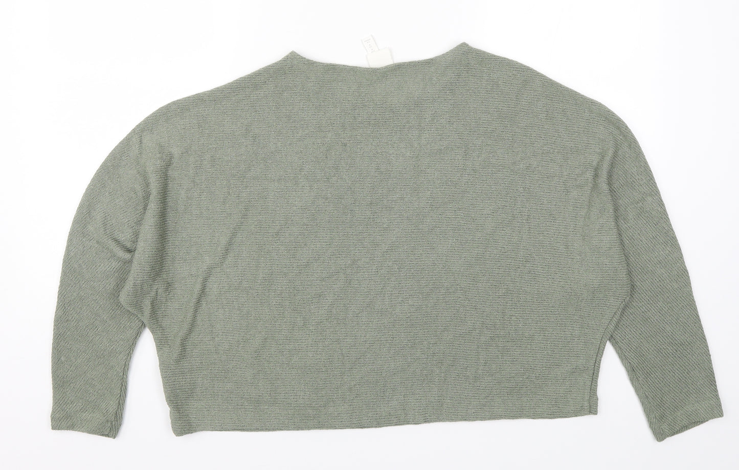 H&M Womens Green  Knit Pullover Jumper Size M