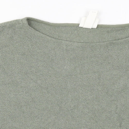 H&M Womens Green  Knit Pullover Jumper Size M