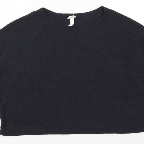 H&M Womens Blue  Knit Pullover Jumper Size L