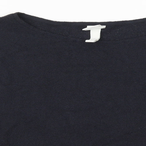 H&M Womens Blue  Knit Pullover Jumper Size L