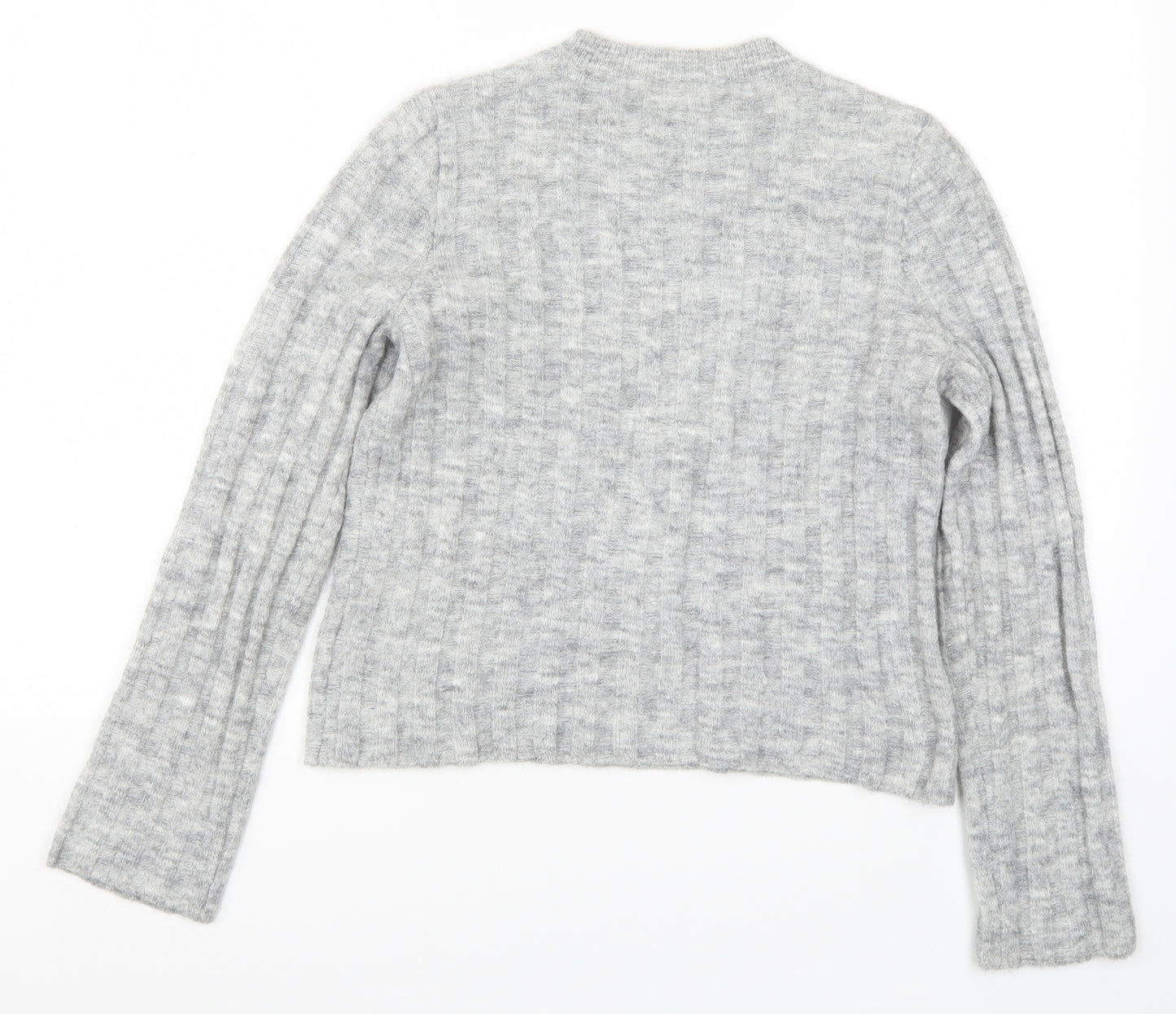H&M Womens Grey  Knit Pullover Jumper Size XS