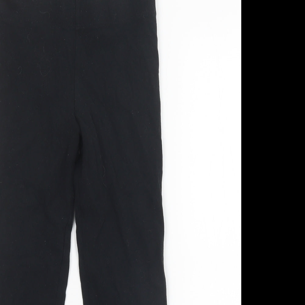 Marks and Spencer Girls Black   Carrot Trousers Size 9-10 Years