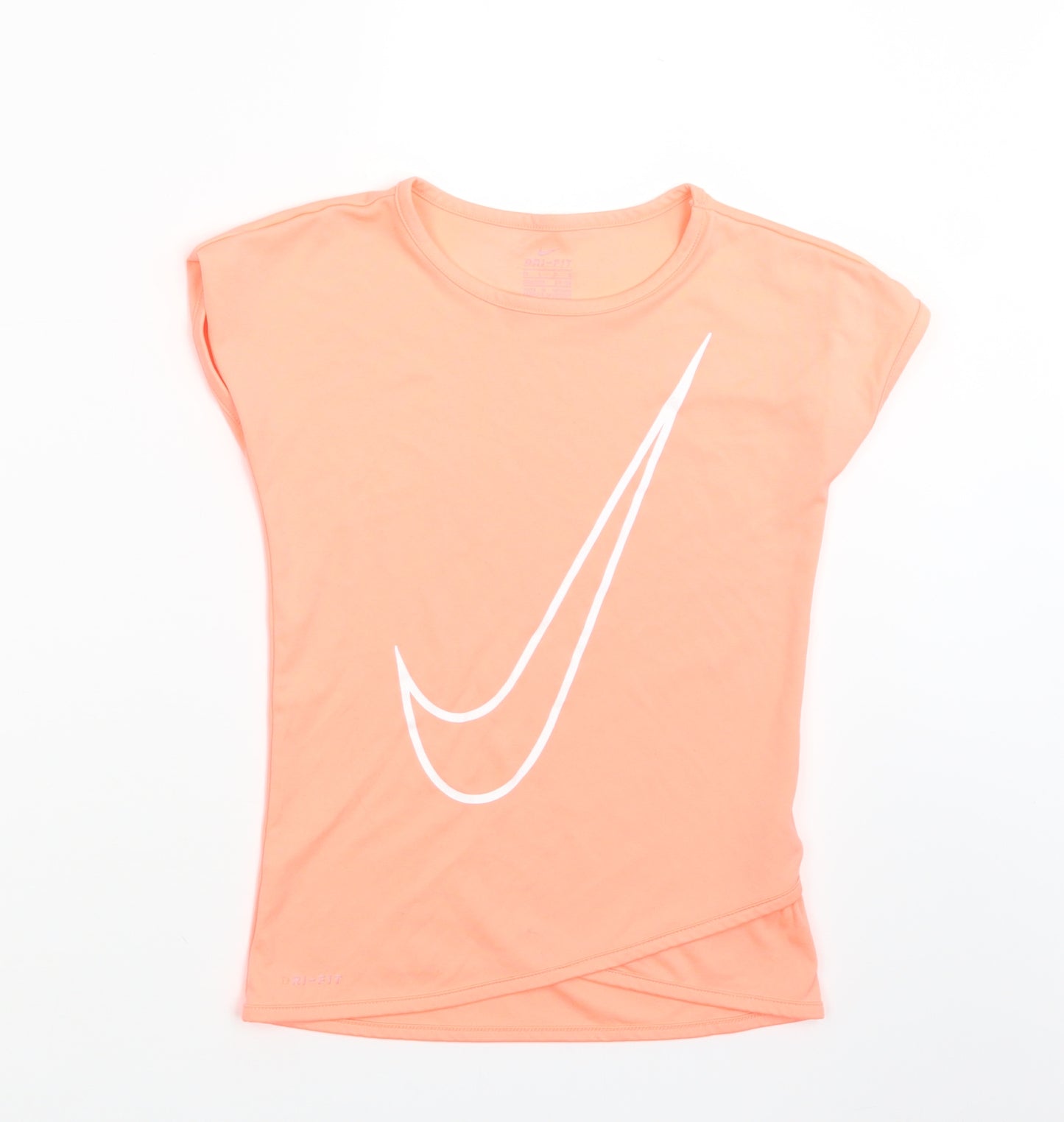 Nike Girls Orange   Basic T-Shirt Size 6-7 Years