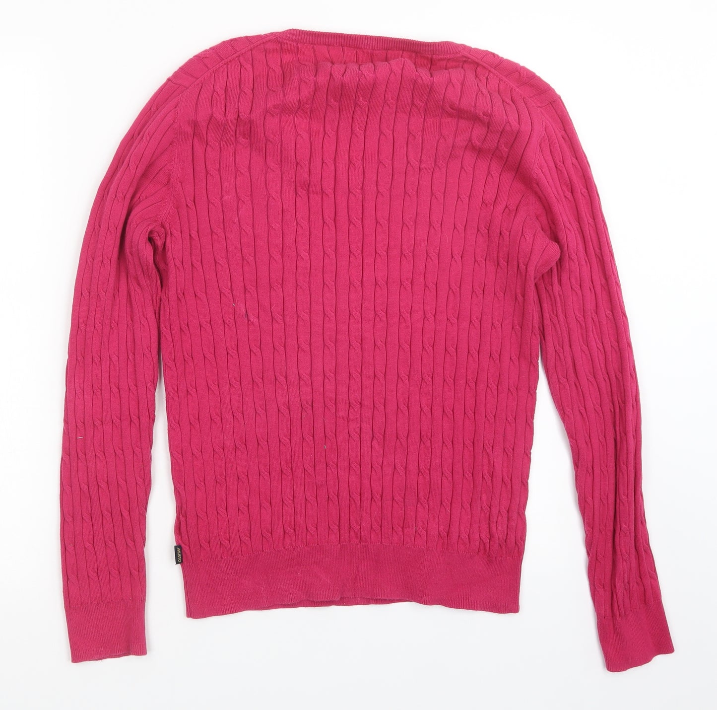 MUSTO Womens Pink  Knit Pullover Jumper Size 14