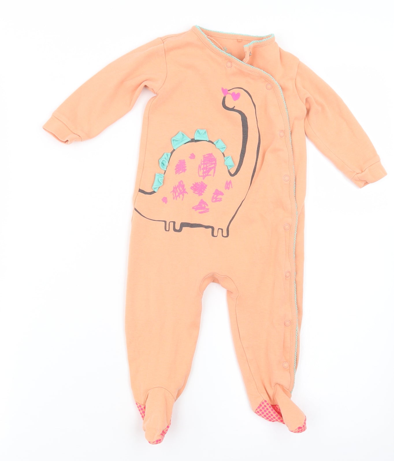 NEXT Girls Orange   Coverall Outfit/Set Size 9-12 Months