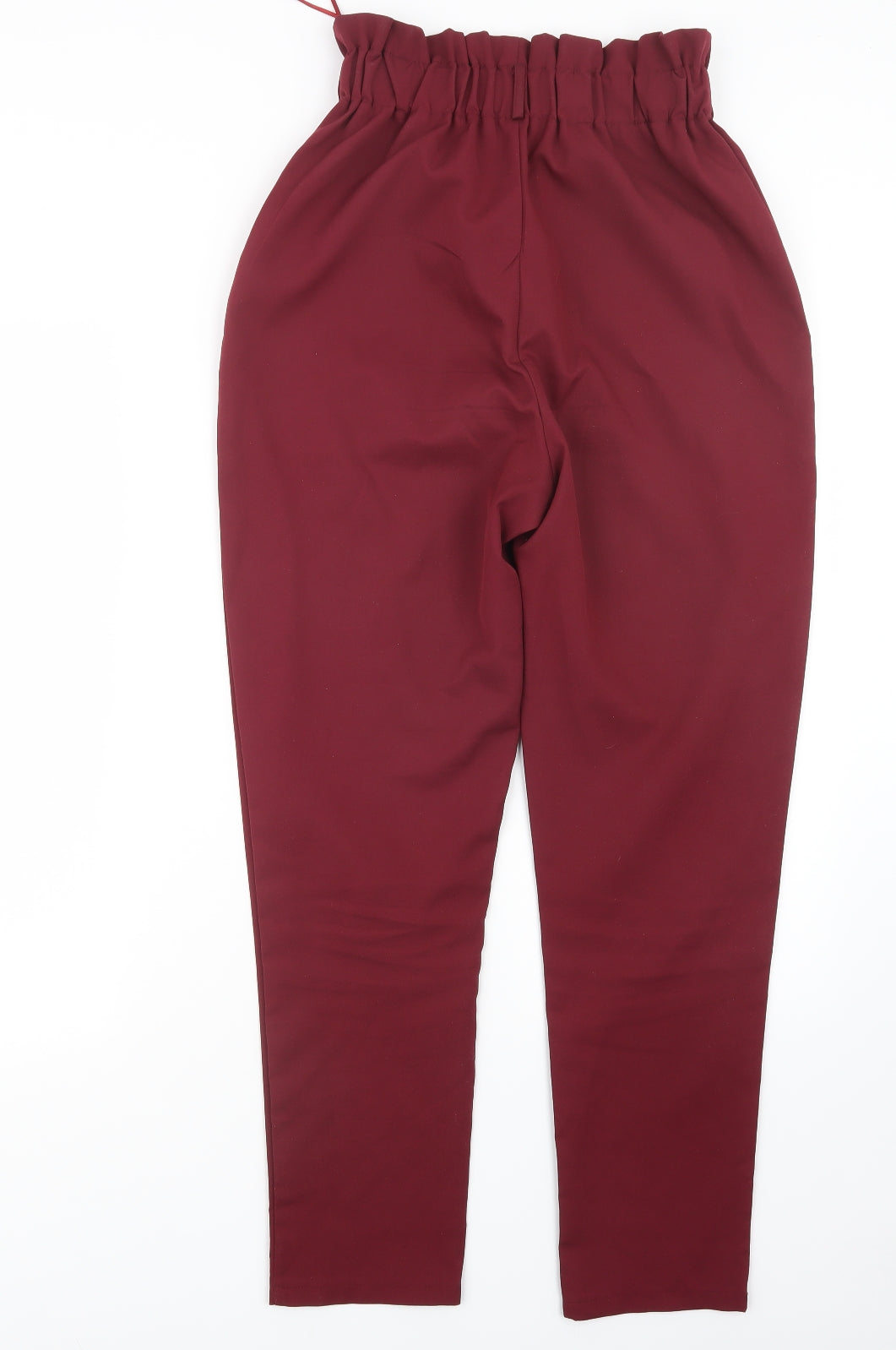 Boohoo Womens Red   Trousers  Size 10 L27.5 in