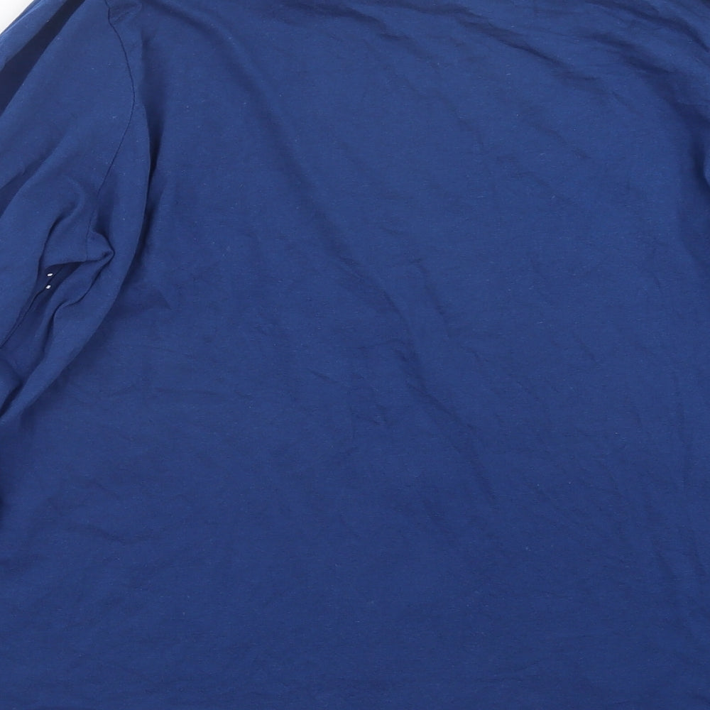 Avenue Mens Blue Geometric   Pyjama Set Size XL  - Christmas