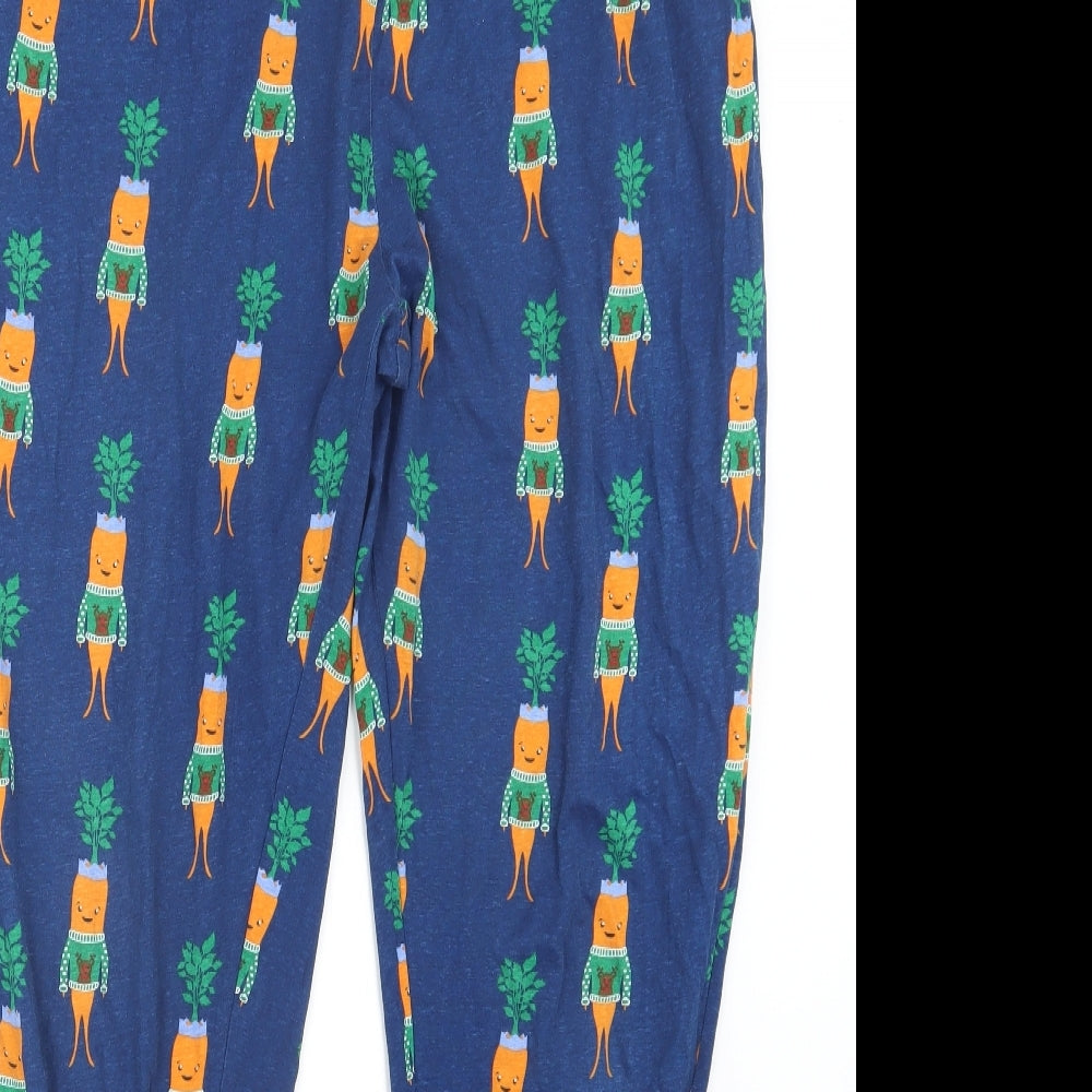 Avenue Mens Blue Geometric   Pyjama Set Size XL  - Christmas