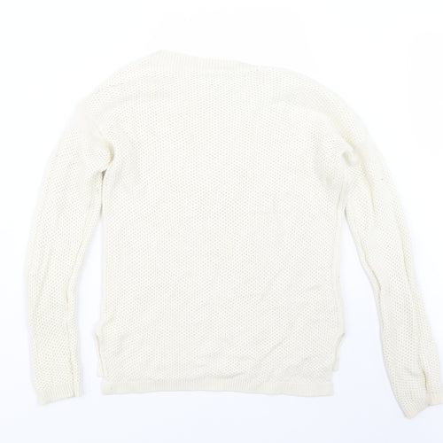 LOFT Womens Beige  Knit Pullover Jumper Size XS