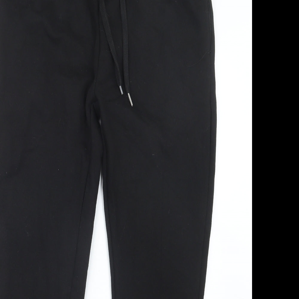 Pep&Co Womens Black   Jogger Trousers Size L L27.5 in