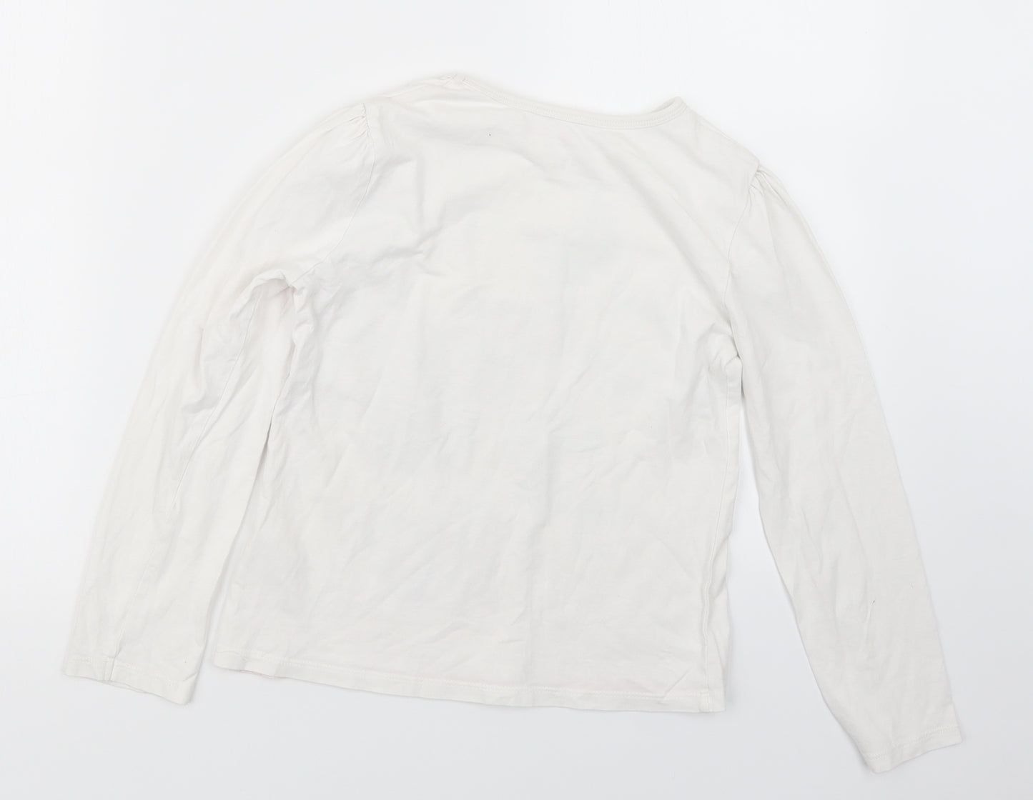 George Girls White Geometric  Top Pyjama Top Size 9-10 Years