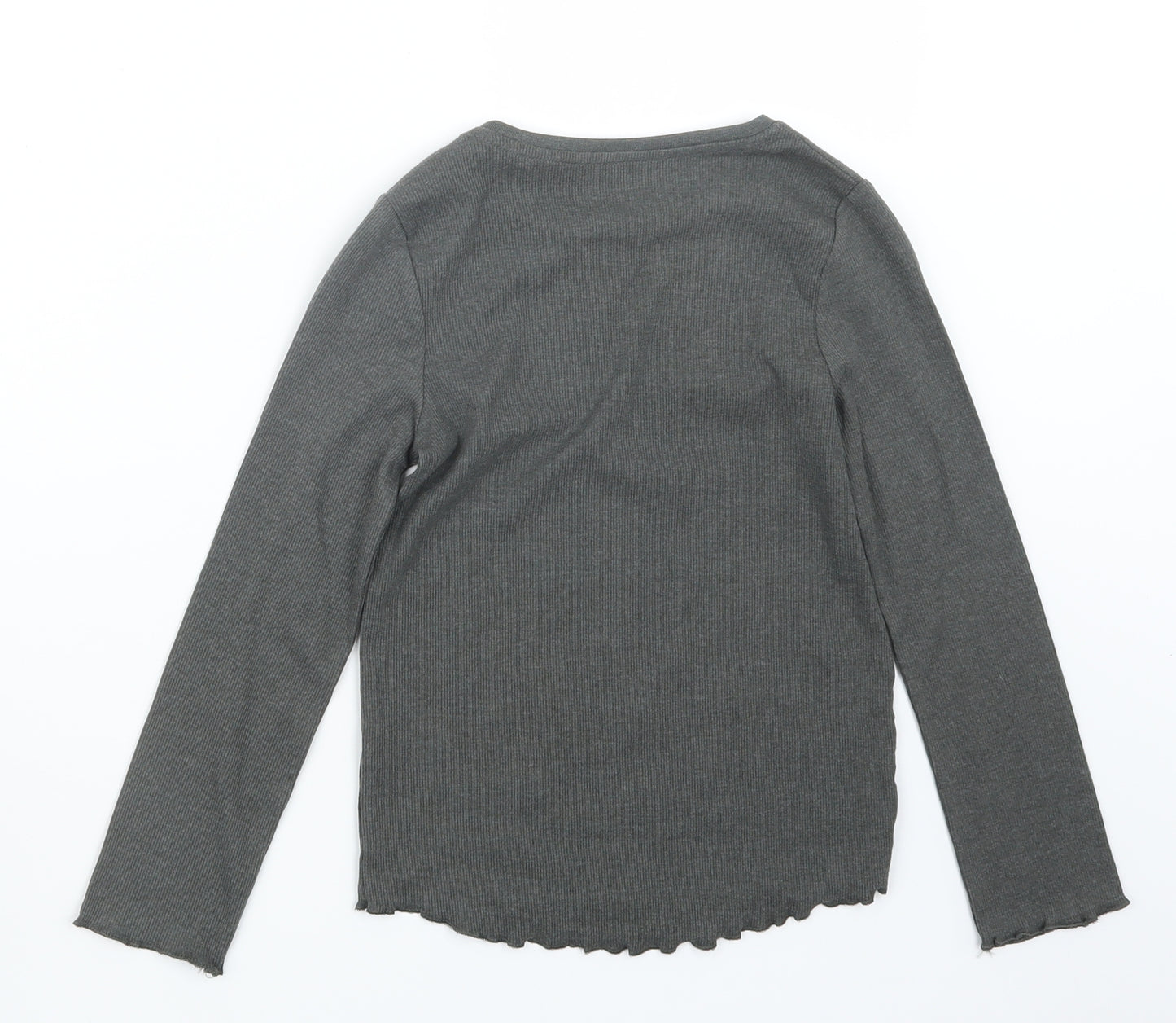 TU Girls Grey   Basic T-Shirt Size 6-7 Years