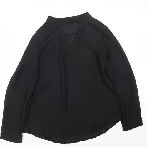 Preworn Womens Black   Basic Blouse Size L