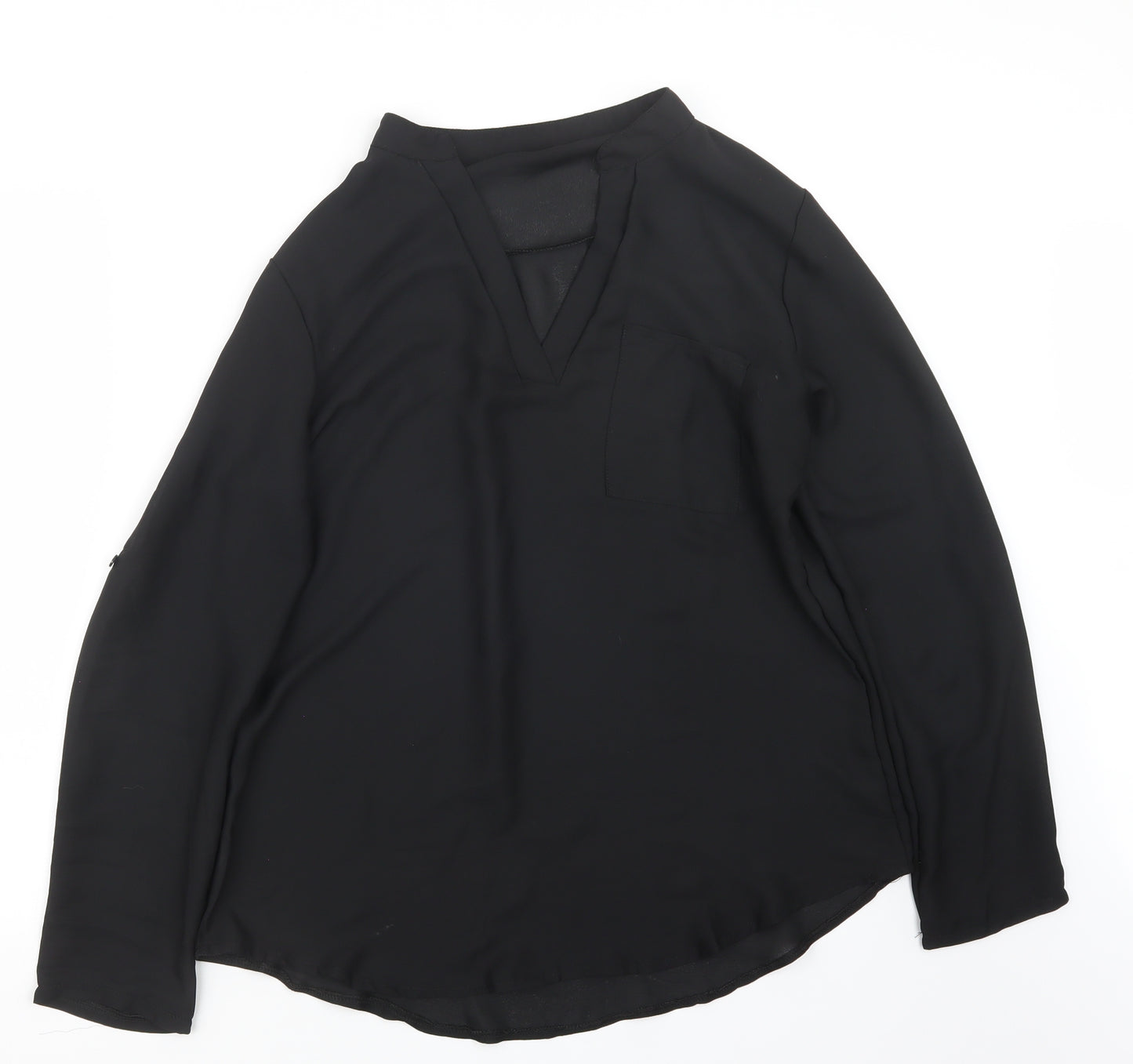 Preworn Womens Black   Basic Blouse Size L