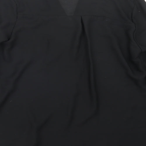 Preworn Womens Black   Basic Blouse Size L
