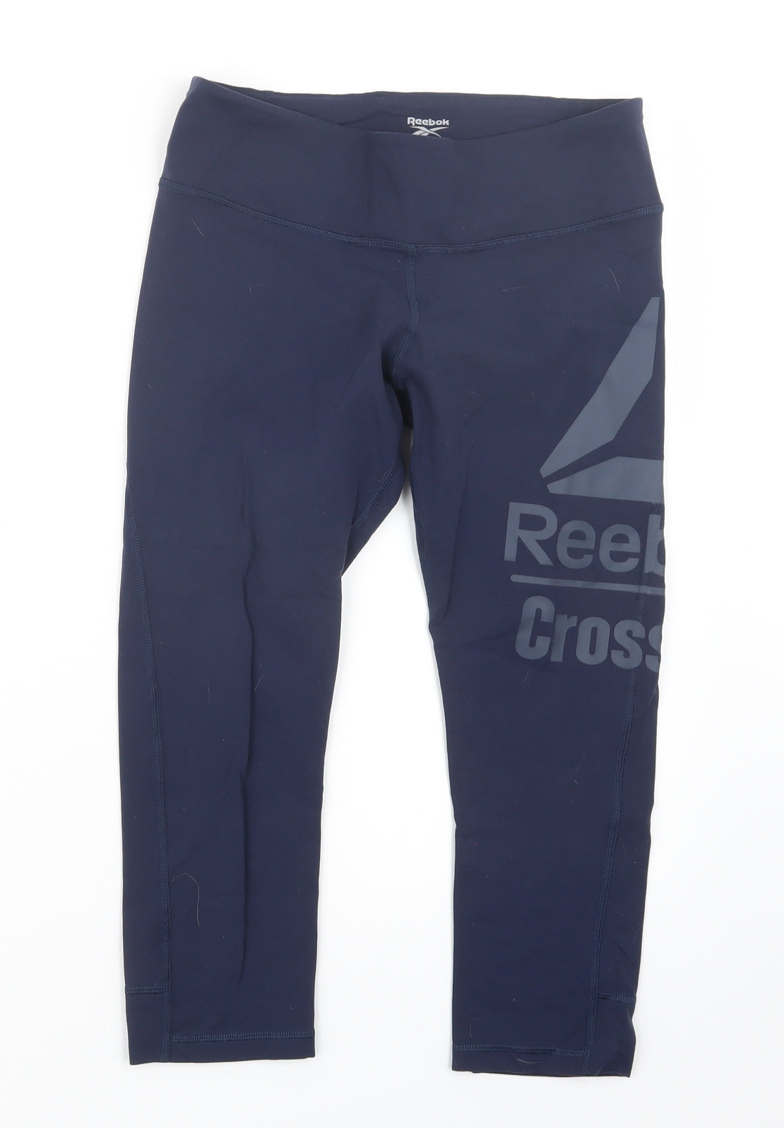 Reebok Womens Blue   Cropped Leggings Size M L19 in