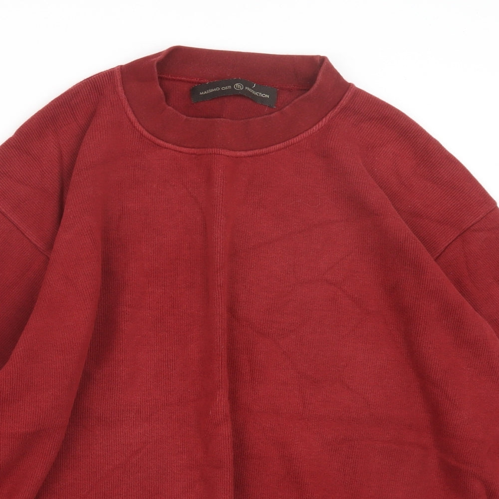 Massimo Osti Mens Red   Pullover Jumper Size M