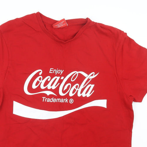 Primark Mens Red    T-Shirt Size XL  - Coca Cola