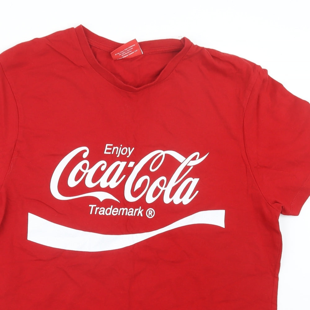 Primark Mens Red    T-Shirt Size XL  - Coca Cola
