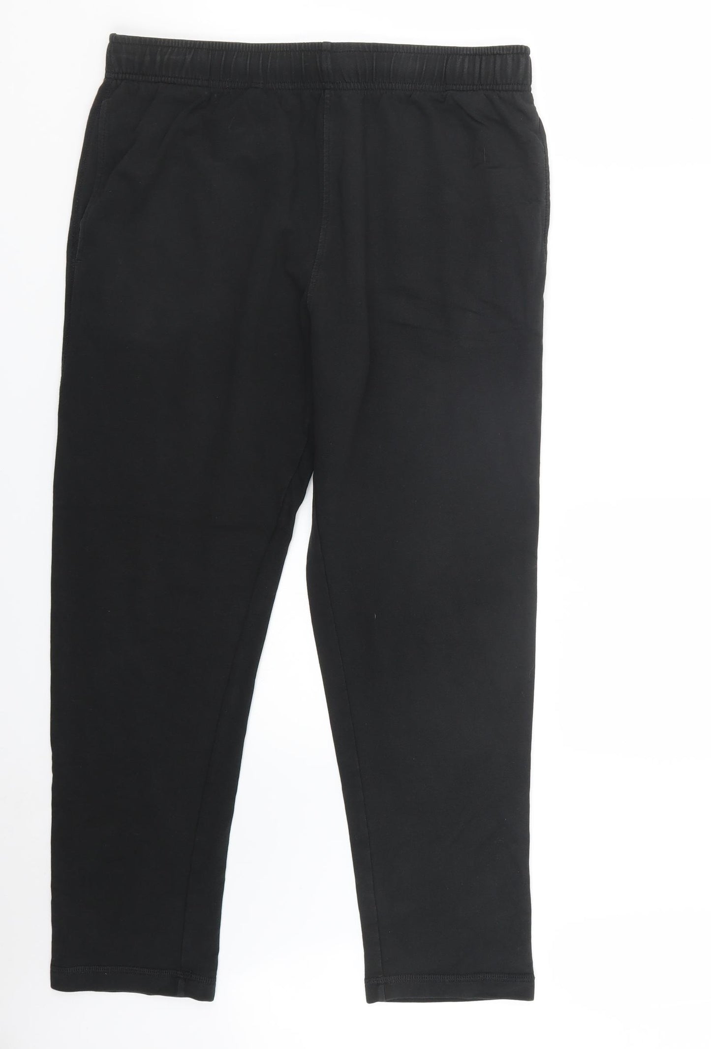 Marks and Spencer Mens Black   Jogger Trousers Size 33 in L27 in