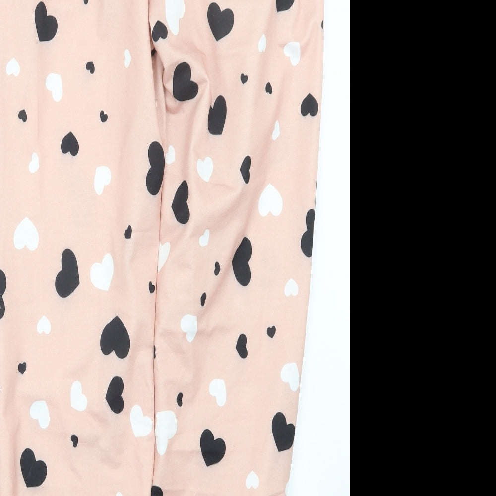 CBR Womens Pink Geometric  Jegging Trousers Size L L27 in