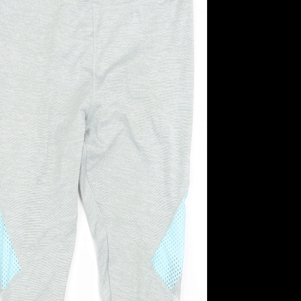 Workout Womens Green   Capri Leggings Size 14 L24.5 in