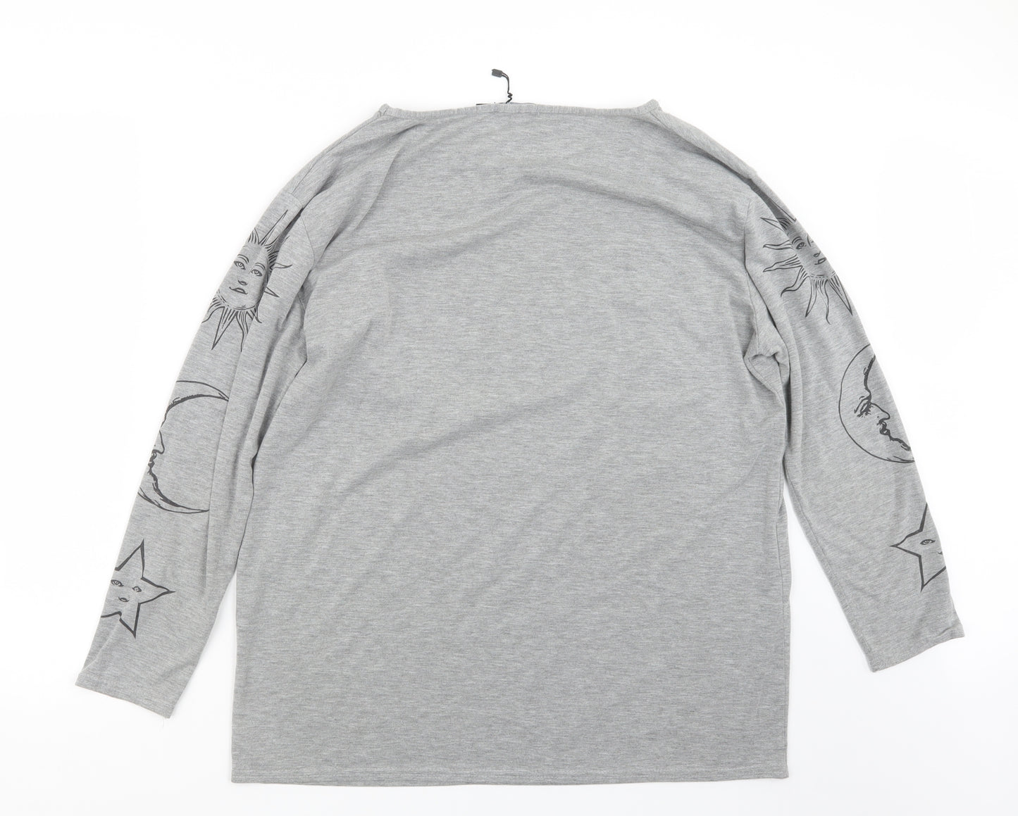 Boohoo Womens Grey   Basic T-Shirt Size 16