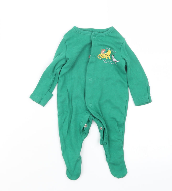 George Baby Green Coverall Outfit/Set Size Newborn