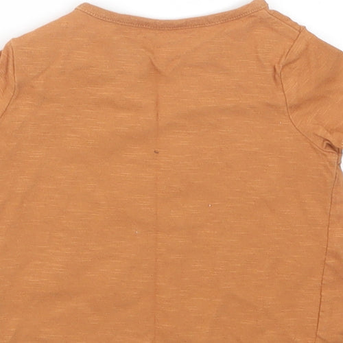 F&F Baby Brown   Basic T-Shirt Size 3-6 Months  - WWF
