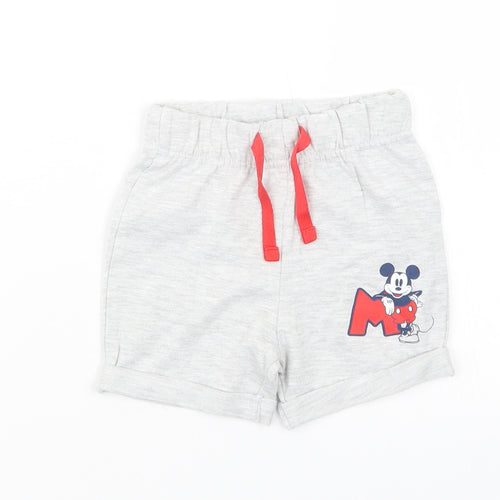 Primark Boys Grey   Cropped Trousers Size 3-6 Months  - Mickey Mouse