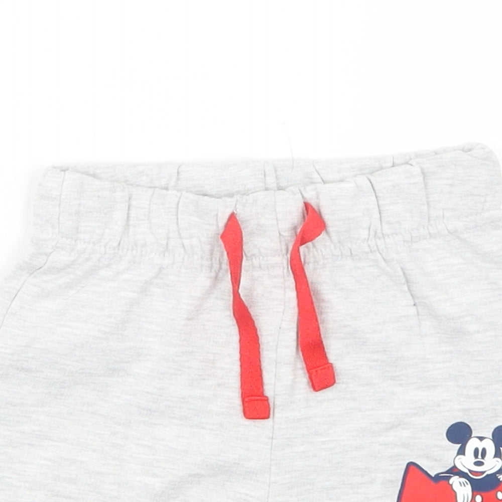 Primark Boys Grey   Cropped Trousers Size 3-6 Months  - Mickey Mouse