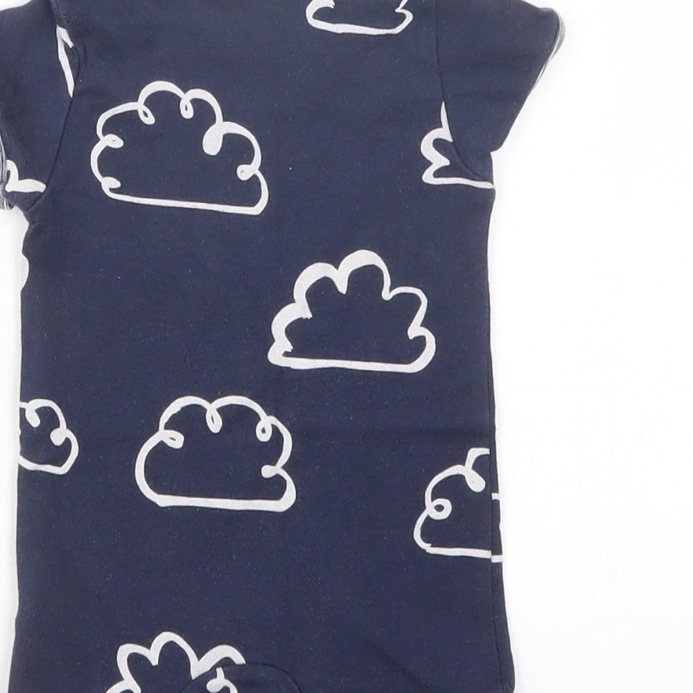 NEXT Boys Blue Geometric  Coverall Outfit/Set Size Newborn