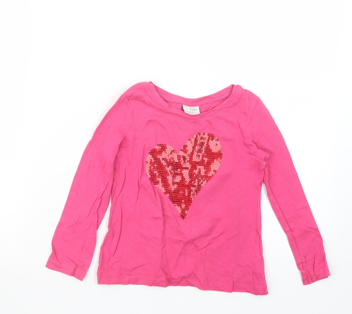 NEXT Girls Pink   Basic T-Shirt Size 4 Years